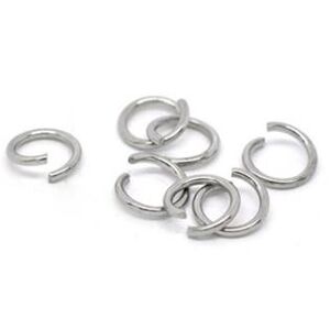 Šperky4U komponenty - ocelový kroužek 0,5x5 mm - OK1054