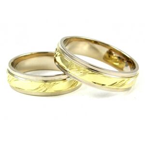 Snubní prsteny zlaté s rytinou 0069 + DÁREK ZDARMA
