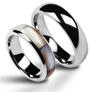 NUBIS® NWF1020 Dámský snubní prsten s perletí - velikost 45 - NWF1020-45