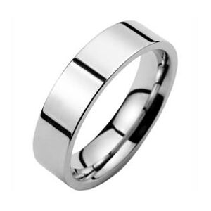 Ocelový prsten lesklý, šíře 6 mm - velikost 49 - OPR1266-49