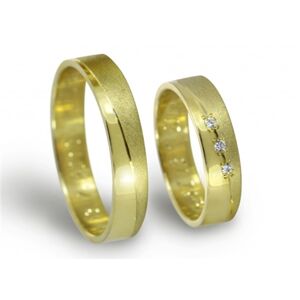 Snubní prsteny zlaté 0108 + DÁREK ZDARMA