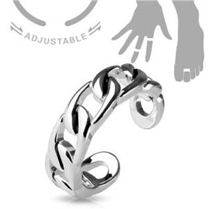 Šperky4U Stříbřený prsten na nohu - řetěz - velikost universální - PNB1011