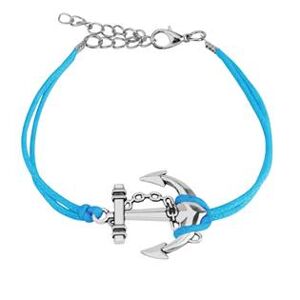 Šperky4U Náramek s kotvou, barva modrá - NR1131-B
