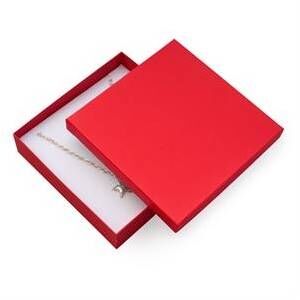 Šperky4U Dárková krabička na soupravu šperků velká - červená - KR0049-RD