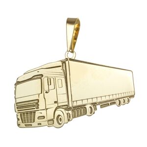 Zlatý přívěšek kamion PA1120ZFMV + Dárek zdarma