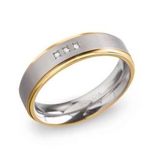 BOCCIA® Dámský Titanový snubní prsten BOCCIA® s diamanty 0134-04 - velikost 48 - 0134-0448