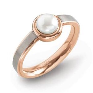 BOCCIA® Zlacený titanový prsten s perlou 0137-02 - velikost 52 - 0137-0252