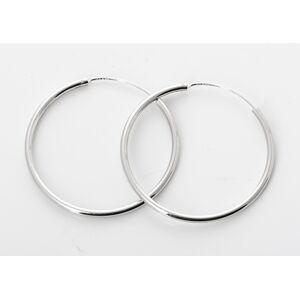 Dámské stříbrné naušnice kruhy hladké AGUC351/35