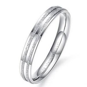 Šperky4U OPR0050 Dámský ocelový prsten, šíře 3 mm - velikost 57 - OPR0050-D-57