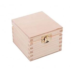 Dřevobox Dřevěná krabička 10 x 10 x 8 cm - KRD30