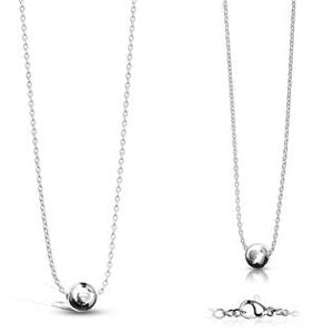Šperky4U Ocelový náhrdelník s kuličkou - OPD0179-ST