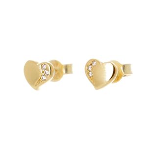 Šperky4U Zlatý piercing do pupíku - srdíčko, Au 585/1000 - ZL01087C-WG