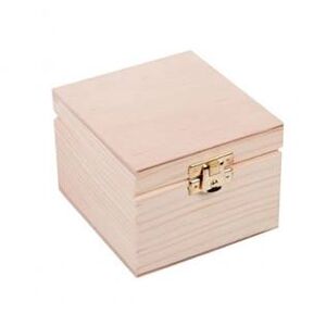 Dřevobox Dřevěná krabička 10 x 10 x 8 cm - KRD51