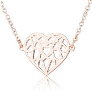 Šperky4U Náhrdelník srdce - BX3025-GD