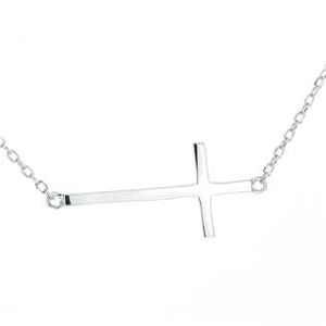 NUBIS® Střibrný náhrdelník s křížem - NB-2114