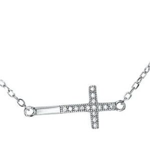 NUBIS® Střibrný náhrdelník s křížem - NB-2115