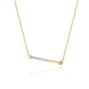 NUBIS® Diamantový náhrdelník, žluté zlato a brilianty - C-029-YG