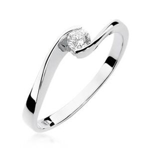 NUBIS® Zlatý zásnubní prsten s diamantem - W-160W