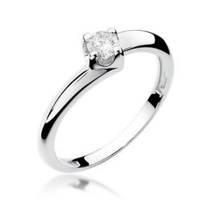 NUBIS® Zlatý zásnubní prsten s diamantem - W-161W