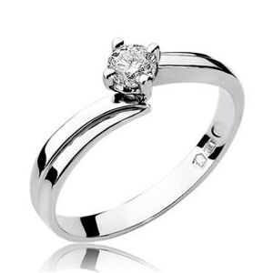 NUBIS® Zlatý zásnubní prsten s diamantem - W-231-0.25W