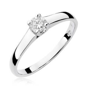 NUBIS® Zlatý zásnubní prsten s diamantem - W-239W