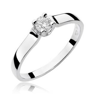 NUBIS® Zlatý zásnubní prsten s diamantem - W-244W