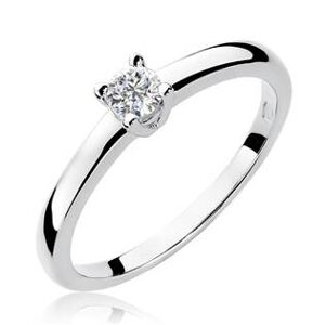 NUBIS® Zlatý zásnubní prsten s diamantem - W-292W