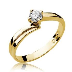 NUBIS® Zlatý zásnubní prsten s diamantem - W-231-0.25G