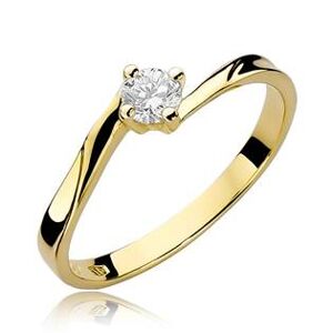 NUBIS® Zlatý zásnubní prsten s diamantem - W-243G