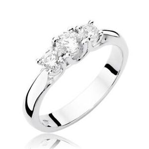 NUBIS® Zlatý zásnubní prsten s diamanty - W-344W