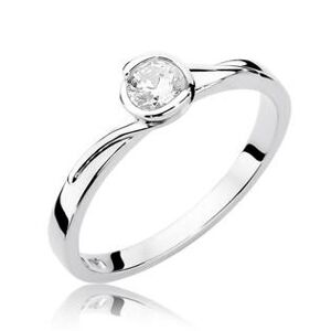 NUBIS® Zlatý zásnubní prsten s diamantem - W-357W