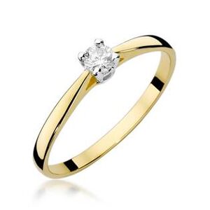 NUBIS® Zlatý zásnubní prsten s diamantem - W-335GW