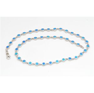 Dámský stříbrný opálový náhrdelník STNAH0124F + dárek zdarma
