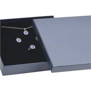 Šperky4U Velká dárková krabička - perleťově modrá - KR0399-BL