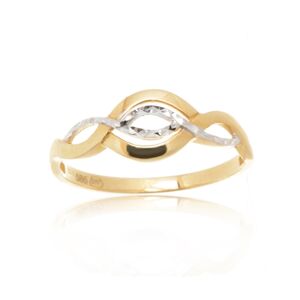Prsten ze žlutého zlata bez zirkonů PR0260F + DÁREK ZDARMA
