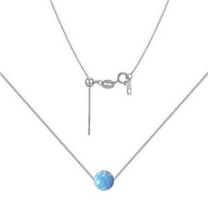 NUBIS® Stříbrný náhrdelník s opálem - kulička 6 mm - NBS01-OP26