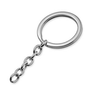 Šperky4U Ocelový kroužek na klíče - OPT1060