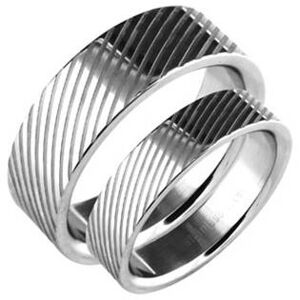 Šperky4U Pánský ocelový prsten, vel. 68 - velikost 68 - OPR1384-68