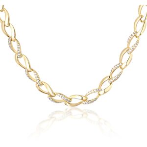 Dámský stříbrný pozlacený náhrdelník STNAH109F + dárek zdarma