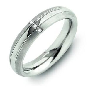 BOCCIA® Dámský titanový snubní prsten s diamanty 0131-03 - velikost 48 - 0131-0348