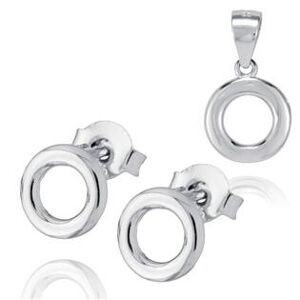 NUBIS® Stříbrná souprava šperků - kolečka - NB-9019