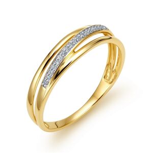 Zlatý prsten s diamanty Lamour Diamonds JR10352Y + dárek zdarma