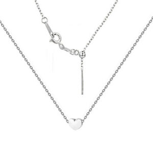 NUBIS® Stříbrný náhrdelník se srdíčkem - NB-2258-ST