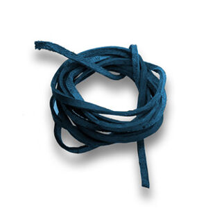 Šperky4U Řezaná kožená šňůrka modrá, tl. 2 mm, délka 100 cm - LR9000-04