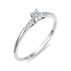 Prsten z bílého zlata s diamanty L Amour Diamonds JR10081W + dárek zdarma