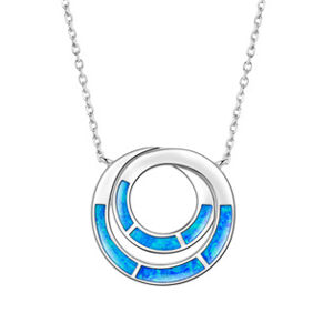 NUBIS® Stříbrný náhrdelník s opálem - NB-2264-OP05