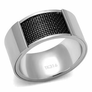 Šperky4U Pánský ocelový prsten - velikost 58 - OPR1925-58
