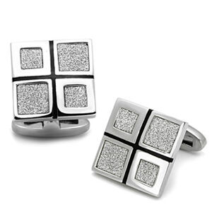 Šperky4U Ocelové manžetové knoflíčky - MK1049