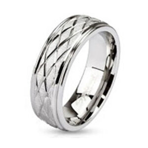 Šperky4U Ocelový prsten, vel. 49 - velikost 49 - OPR1456-6-49
