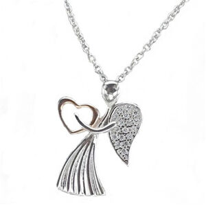 Šperky4U Stříbrný náhrdelník s andílkem - ZB87981
